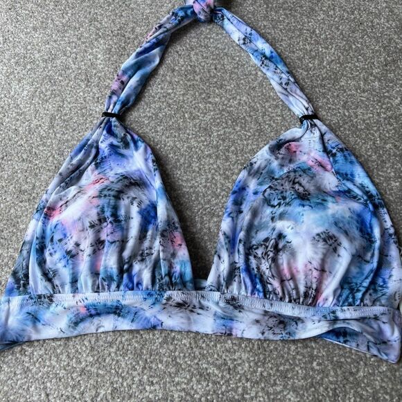 NWT Coco Reef Contours Bikini Womens sz 10 34 C/D Evoke Draped Tie Dye Swim Top - Picture 2 of 13